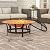 Pure Garden Outdoor Fire Pit - 30” Wood Burning Firepit with High-Temp Copper Finish, Screen, Poker, and Grate - Fire Pits & Outdoor Fireplaces