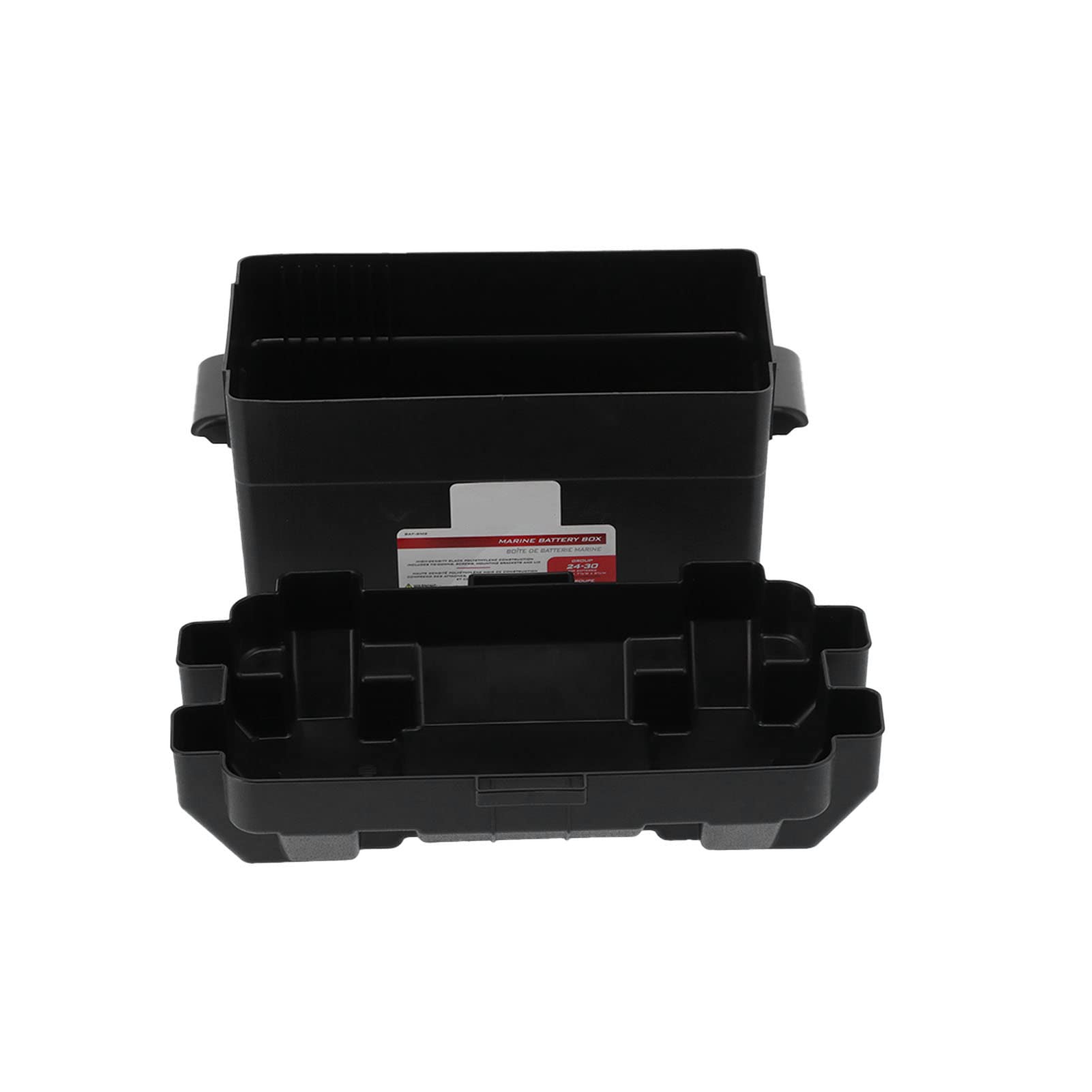 Porta di stoccaggio della scatola della batteria universale, custodia per batteria in plastica ABS di grande capacità di grandi dimensioni per rimorchio per barca per camion per