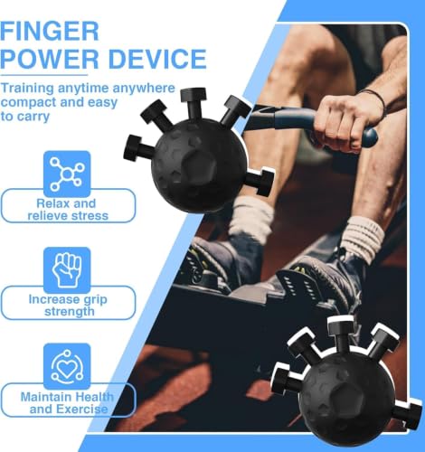 Image of Zephorus Hand Grip Strengthener,Ultimate Finger Exerciser Strength Trainer Exercise Ball Hand Strengthener Hand Balls Workout Equipment for Men & Women (Finger Exerciser)