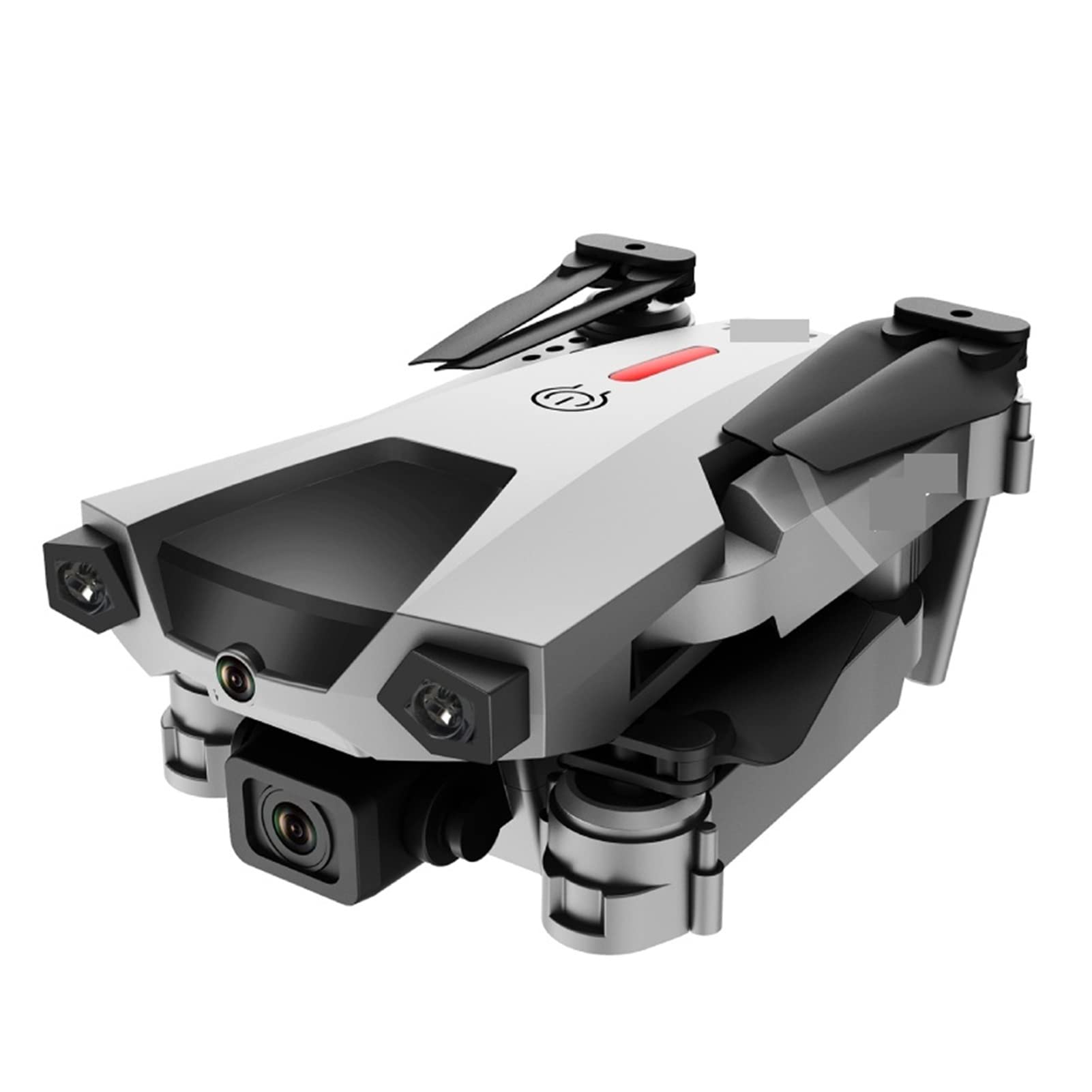 Składany dron Quadcopter Mini Drone 4K Podwójna kamera WiFi FPV Stała wysokość Unikanie przeszkód na podczerwień Quadcopter RC helikopter Zabawki dla dzieci (Kolor: kamera 4K 3B Rozmiar: 1) (Szary