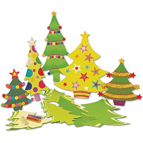 Springboard 10306 Pre-Cut Jumbo Card Christmas Trees (Pack of 40) Cover