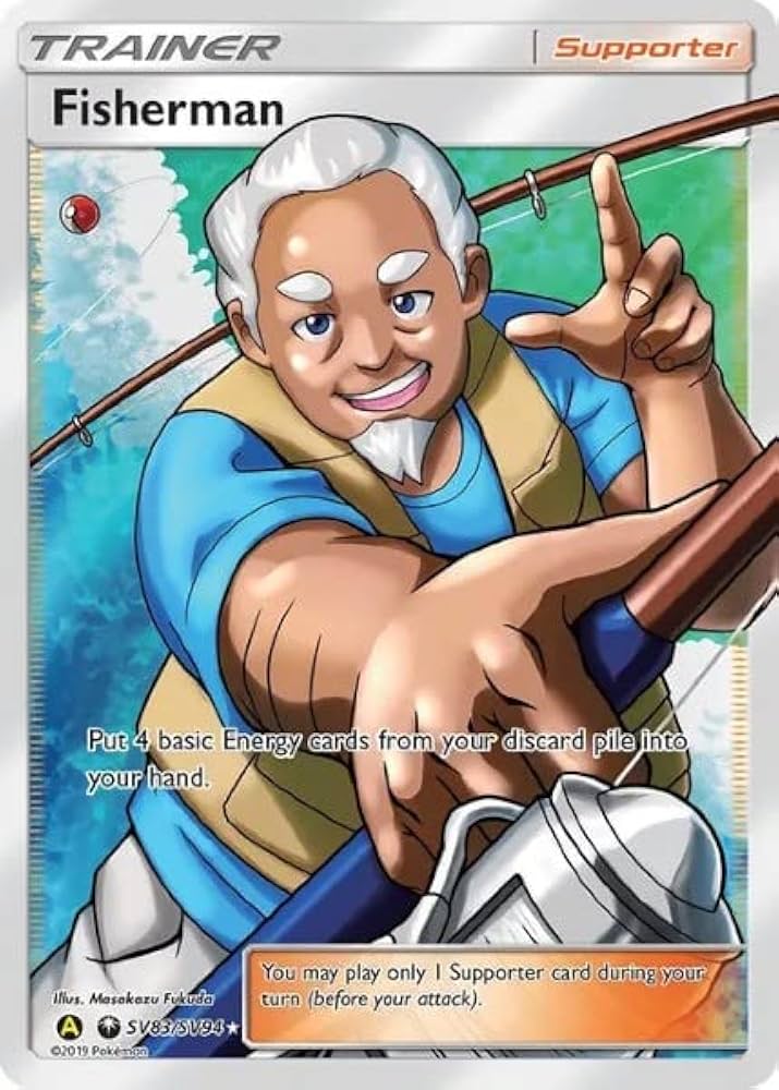 Pokemon - Fisherman - SV83/SV94 - Hidden Fates - Shiny Vault