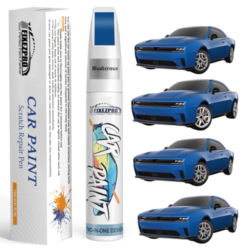 Image of Bludicrous(PBJ /MBJ) Touch Up Paint for Dodge, Exact Color Match Car Paint Scratch Repair Remover Pen Kit Fix Vehicle Chips and Automotive Nicks Scuff