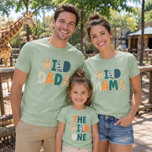 Image of Zoo Family Trips Matching Shirts Wild One Safari Animal Theme Outfit