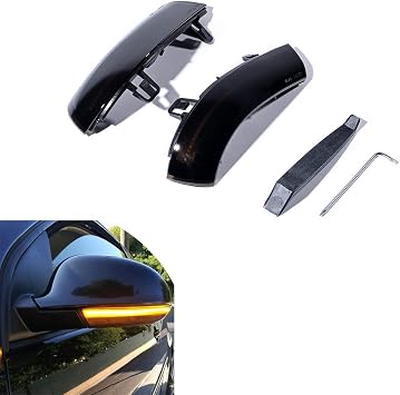 Side Mirror Amber LED Turn Signal Light Pair for VW Golf MK5 GTI