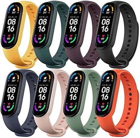 Amazon | Xiaomi Mi Band 6 換えバンド Monuary コンパチブル シャオミスマートバンド 替えベルト 柔らかいシリコン製  耐衝撃 防汗 （8色）、Xiaomi Mi Band 6 および Amazfit Band 5 および Xiaomi Mi Band  5と互換性があります | スマートウォッチアクセサリ 通販
