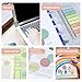 Transparent Sticky Notes, Pastel Round Clear Sticky Note Tabs for Annotating Books,600 Sheets Morandi Translucent Sticky Notes Book Tabs Sticky Tabs Book Markers Office & School Supplies