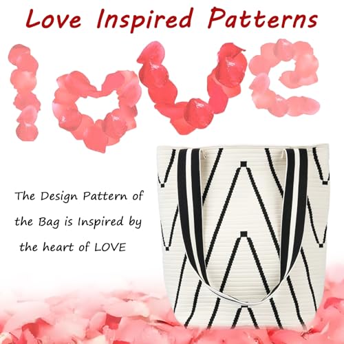 Knitted tote bag, easy to carry small items on the go, can hold cell phones and tablets4