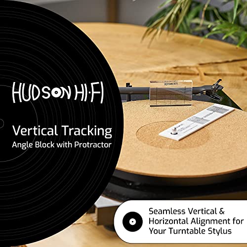 Hudson HiFi Turntable Cartridge Stylus Alignment Protractor Kit