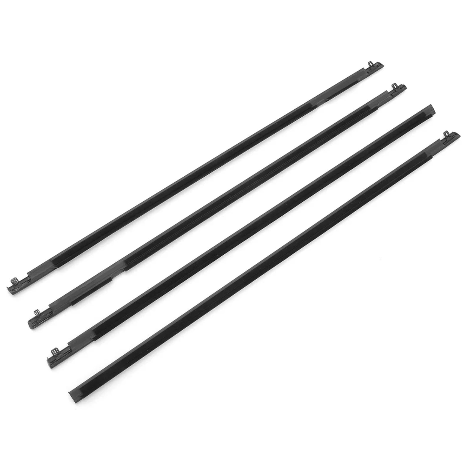 Tudexx One Color Car Weather Stripping Compatible With Mazda 3 Sedan 2006-2012 4Pcs Auto Exterior Car Door Window Weatherstrips Seal Belts Strip