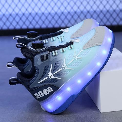 Children's Unisex Roller Skates Shiny Wheel Shoes Girls Shiny Roller Skates Sports Shoes Boys Rechargeable Sparkling Sports Shoes Gifts3