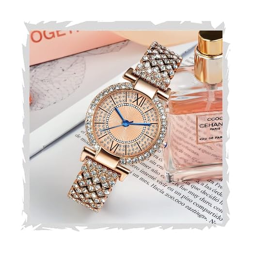 AMERICANVIBER Women Wrist Watches Analog Blue Dial Womens Watch for Girls&Miss&Ladies Diamond Studded with Stylish Girlfriend Watches DRW-O23 (Rose Gold) (B0D9MGSJDS) Amazon Price History, Amazon Price Tracker