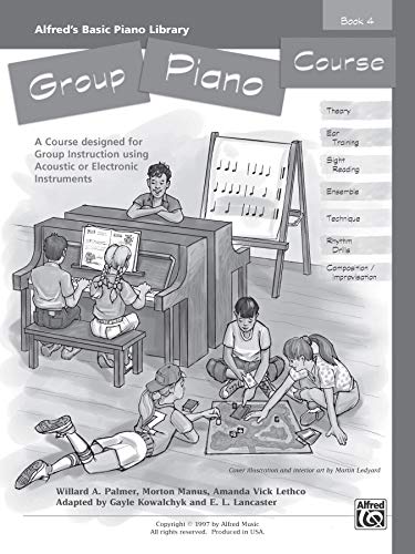 Alfred's basic group piano course book 4 partition de piano méthode groupe - 4