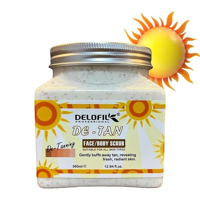 DELOFIL De-Tan Face & Body Scrub (380 ml) | Skin Smoothening Peeling Scrub | Weekly Exfoliation | Removes Dead Skin Cells and Excess Oil | Soft, Smooth & Clear Skin | Paraben Free-image-21