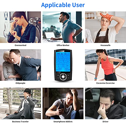 Tens Unit Muscle Stimulator For Pain Relief Therapy Upgrade 36 Modes, Ems Muscle Stimulator Tens Unit For Back Pain, Relief, General Pain Relief, Neck Pain, Sciatica Pain Relief, Nerve Pain Relief #TOP6