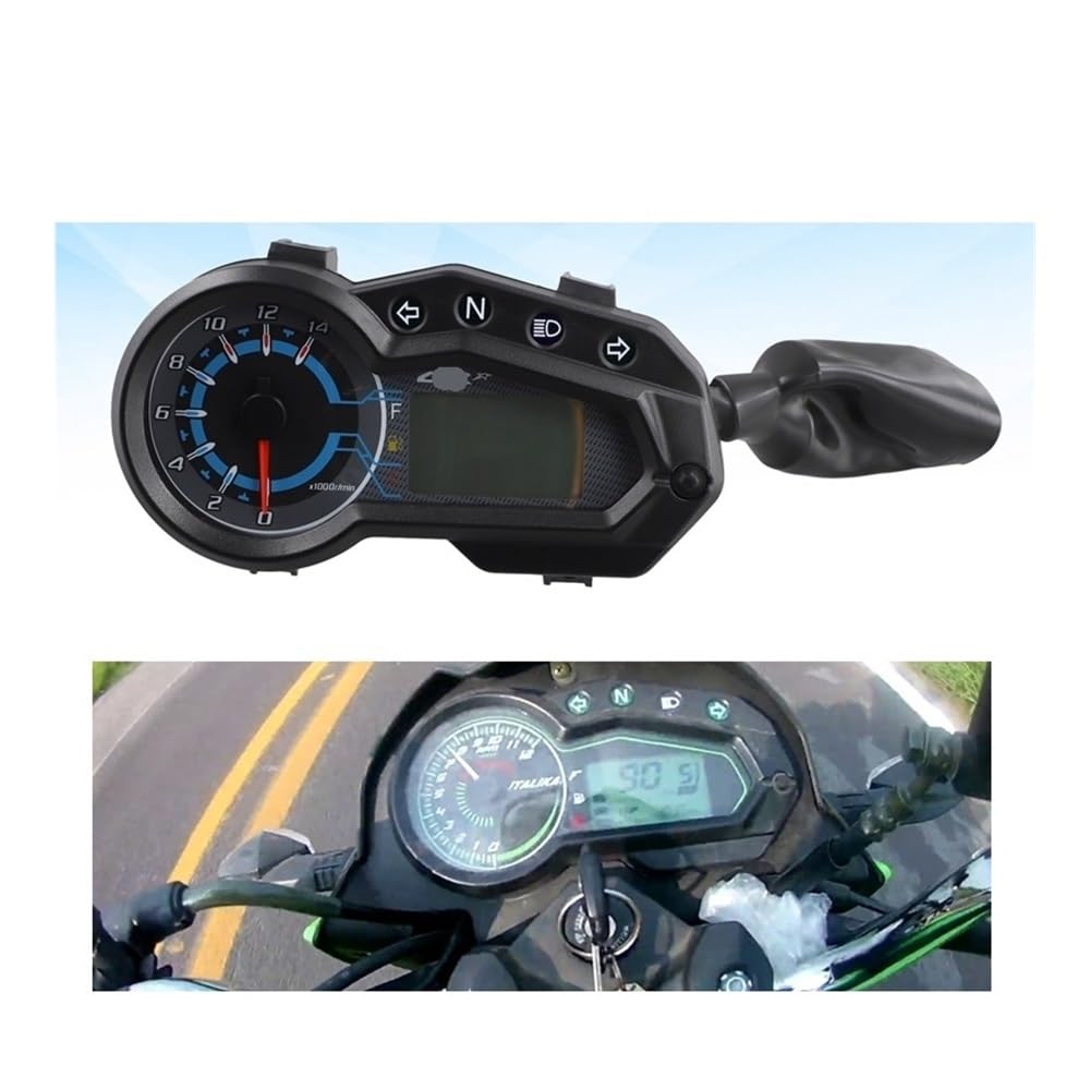 Contagiri contachilometri Indicatore Luminoso Di Direzione Per Moto LED Tachimetro Digitale Per Moto Multifunzione Moto Gauge Per 150Z 150Sz