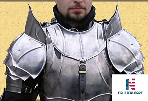 NAUTICAL MART larp Armour Medieval pauldron Sca shoulders Guard Wearable costume