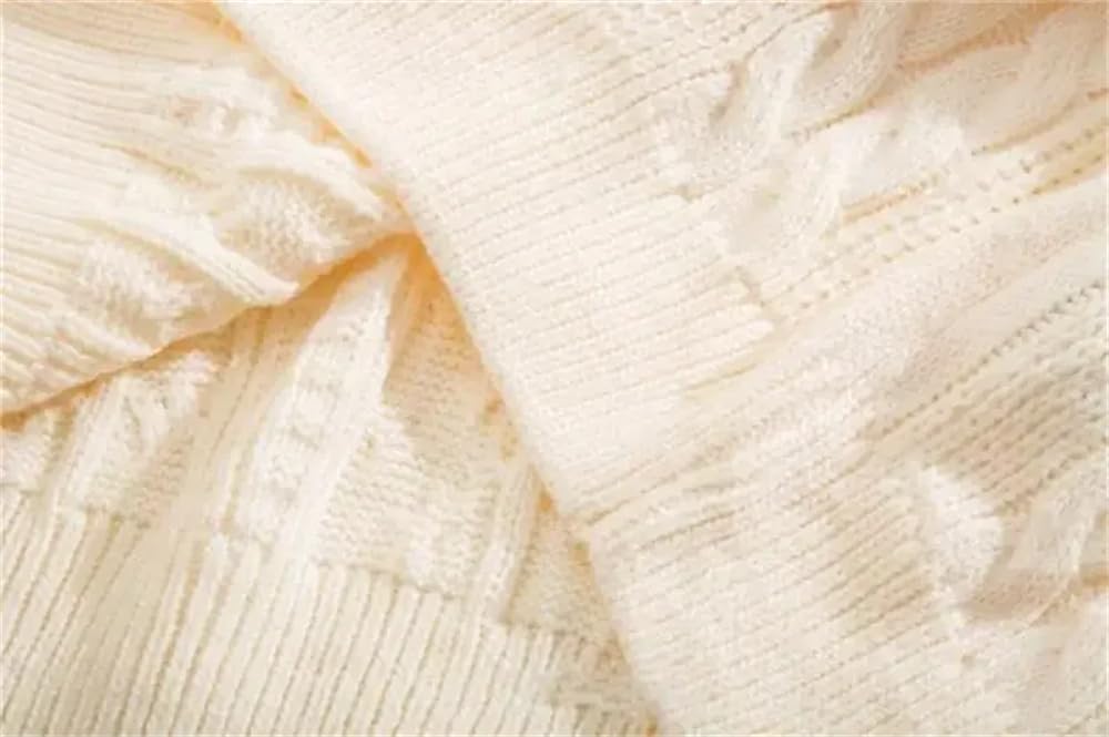 2024 zimowa bluza z dzianiny z okrągłym dekoltem moda męska luźny jednolity kolor sweter dzianinowy top morelowy B037 M #M, Morela B037, M