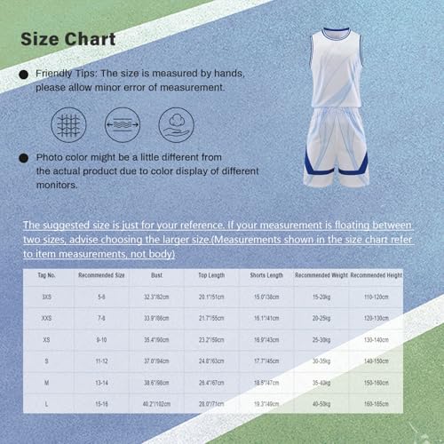 Kids Boys Basketball Sport Training Kit Sleeveless Basketball Jersey Tank Tops With Shorts Set3