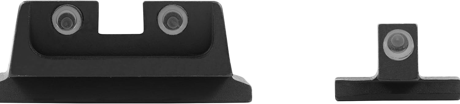MEPRO Tru-Dot tritium Night Sights Compatible with S&W M&P Green tritium dots Glow on Sight self Illuminated Meprolight Fixed Metal high Durability Sights