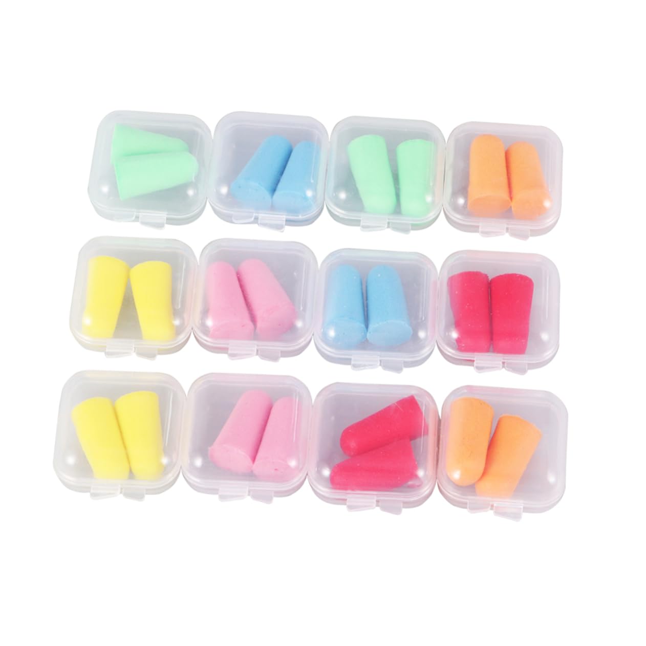 NULYLU Noise Blocking Ear Plugs 12 Pack Sponge Earplugs for Work Travel Quiet Sleeping Noise Protection