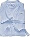 Lacoste Classic Pique Bath Robe, 100% Soft Cotton Terry, Unisex Bathrobe for Adult Women & Men, Luxury Robe for Spa, Super Absorbent & Quick Drying, One Size Fits Most, Sky Blue