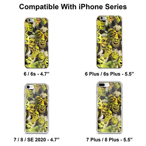Shreks Phone Case Compatible With Iphone 14 13 12 Mini 11 X Xs Xr 8 7 6 6S Plus Pro Max Galaxy Note S9 S10 S20 S21 Ultra Plus Transparent #TOP2