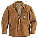 Carhartt X-Large Regular Carhartt Brown 13 Ounce Cotton Duck Flame Resistant Traditional Coat With Quilt Lining And Front Zipper Closure