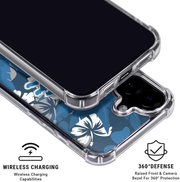 Skinit Phone Case Compatible with MagSafe iPhone 17 - Officially Licensed NFL Detroit Lions Tropical Print Design