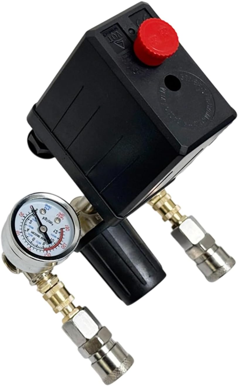 High Efficiency Air Compressor Switches Auto Load Unload Function 90-120PSI Pressure Switches Manifold Regulator Air Compressor Pumps