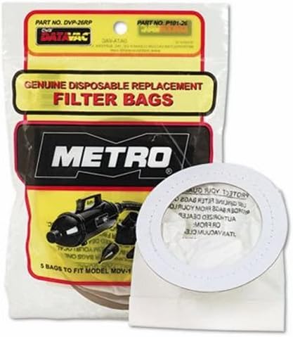 Datavac Replacement Bags for Handheld Steel Vacuum/Blower - 5/Pack (3 Pack)