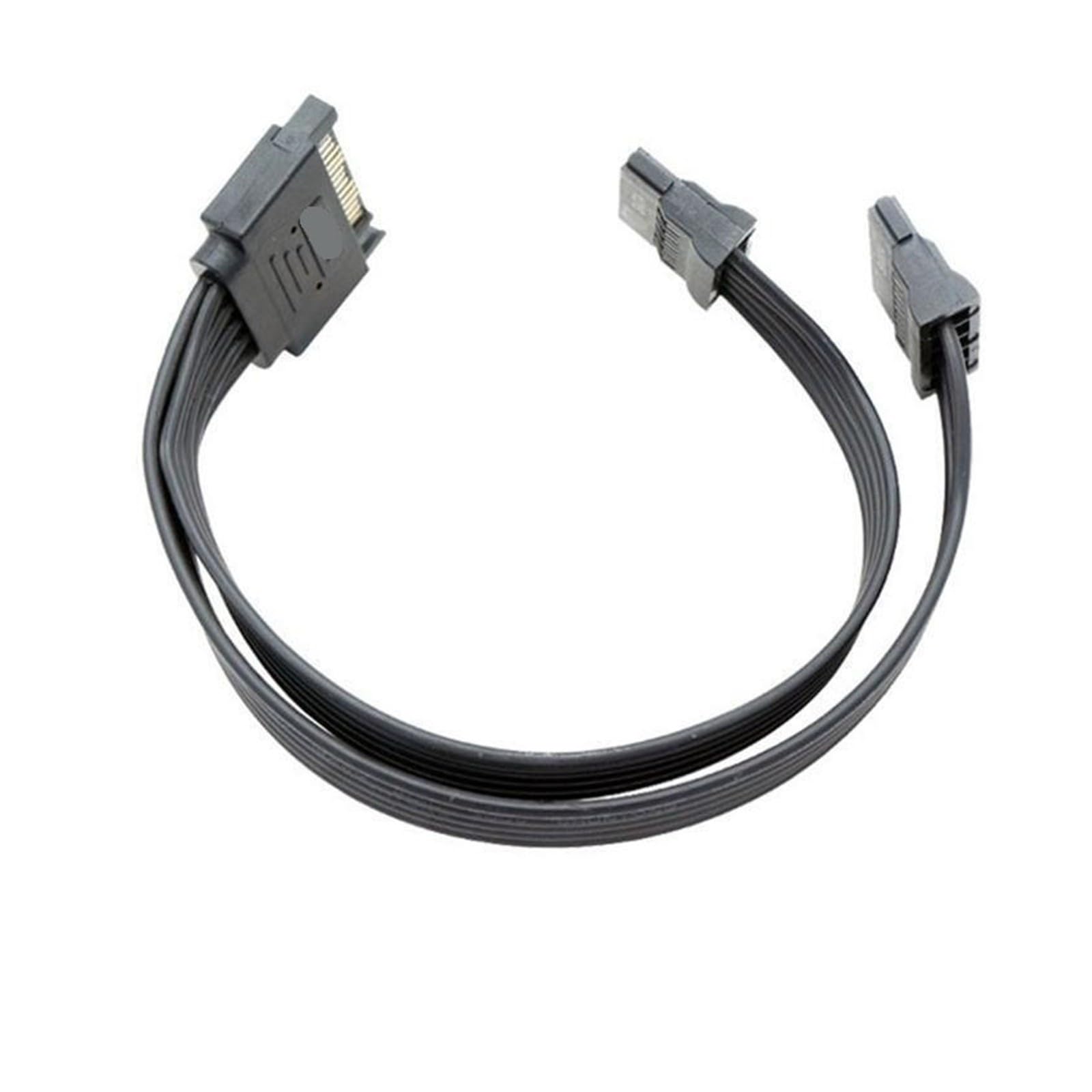 Generico Cavo sdoppiatore a Y da 15 pin SATA maschio a 2 femmine