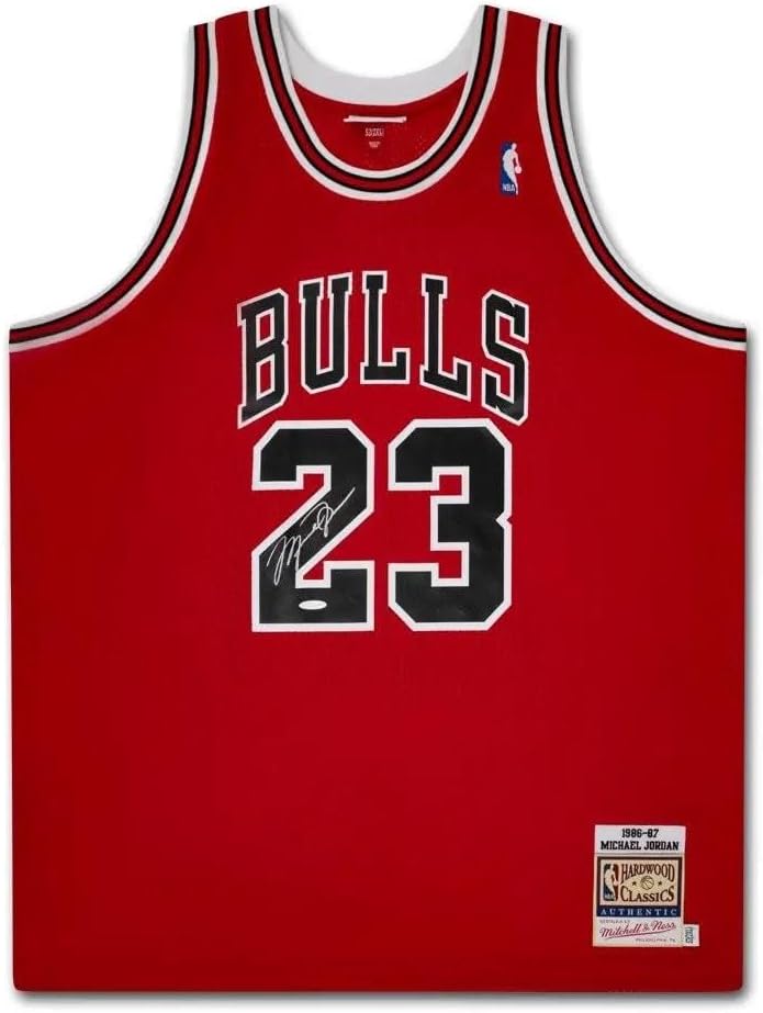 Michael Jordan Signed Autographed Jersey Mitchell & Ness Bulls 1986-87 UDA - Autographed NBA Jerseys