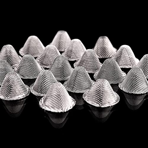 30Pcs Stainless Steel Screens, 3/4 Inch Conical Design Screen Filters, Adjustable Size #TOP5