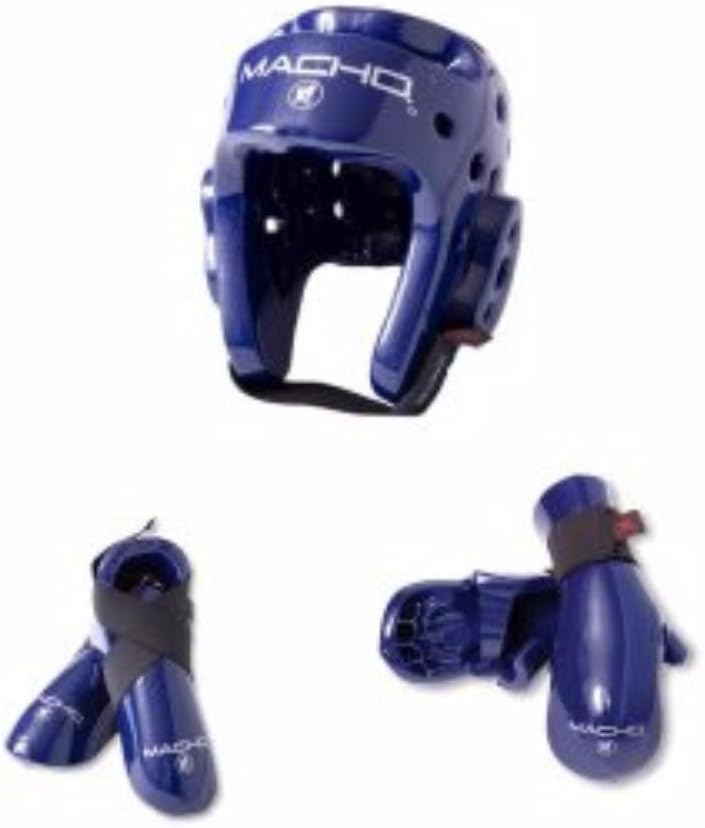 Macho Dyna 5 Piece Sparring Gear Set Blue Child Small