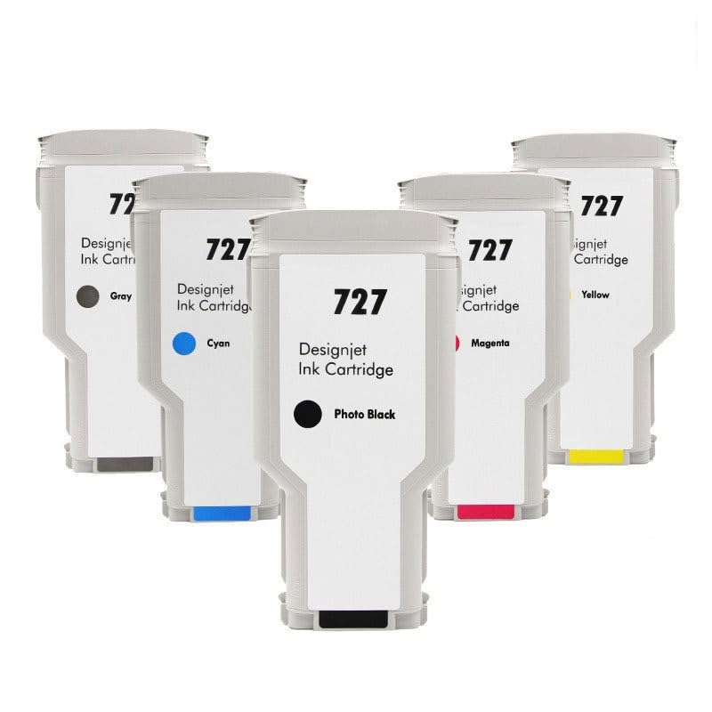 Cartouche d'encre 727 noire 300ml pour imprimer des plans de traceur nets