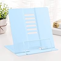 Vista 34 de MSDADA - Soporte para libros de escritorio, de metal, para lectura, soporte ajustable para libros de cocina, documentos, portátil, resistente