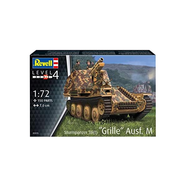 Revell 3315 Sturmpanzer 38(t) Grille AUSF. M Zubehör, Mehrfarbig – Bild 3