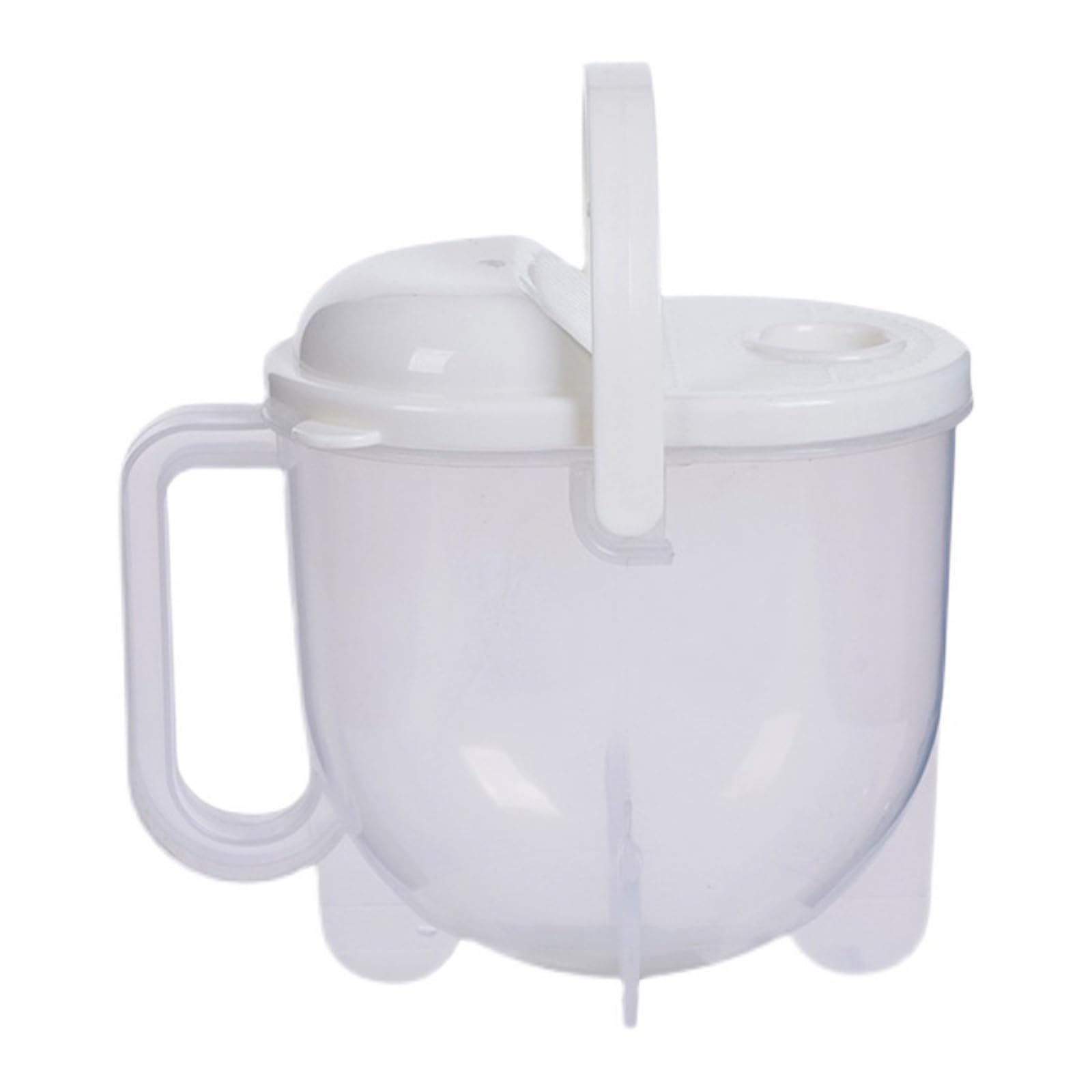 LUCKGONI Rice Washer Strainer Bowl with Top Drainer and Handle Small Colander Washing Bowl Rice Cleaner for Multigrain Beans