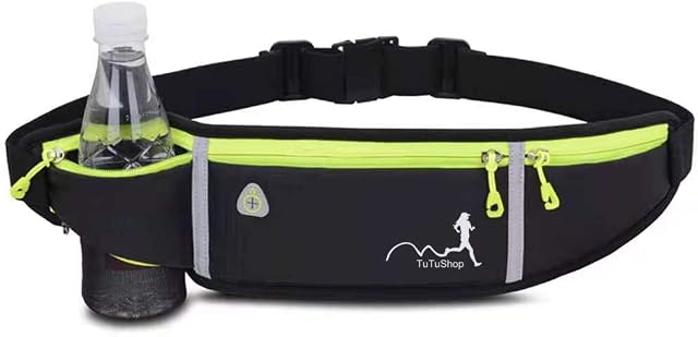 TuTuShop Waist Bag for Running Lightweight Running Belt Adjustable Running Waist Pack with Elastic Strap Running Pouch Phone Holder Accessories for iPhone Samsung ,Runner belt & Workout Fanny Pack for men/women