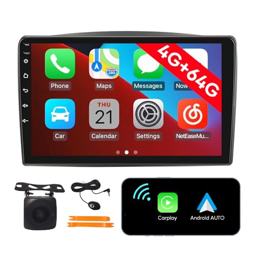 [4G 64G] Android Car Stereo FM Radio Carplay Android Auto 10.1