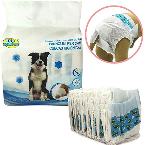 BPS 8 Pcs Braguita Higiénica Pañal Sanitarios Perro