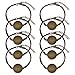DROLE Round Cabochon Bezel Tray Blank Bracelet Bangles with Pads Fit 20mm Round Clear Glass Cabochon Tiles Round Jewelry Disc Base Bezel Tray Bronze Pack of 20