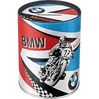 Salvadanaio Metallo BMW Design Retrò - Regalo Perfetto Per Fan Auto Tedesche, Capienza 1 Litro - Foto 3