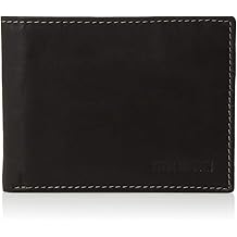 Men's Slim Leather Wallet with Extra Capacity Attached Flip Pockets