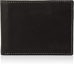 Cartera de cuero delgada para hombre Steve Madden con bolsillos de vuelta adjuntos de capacidad extra