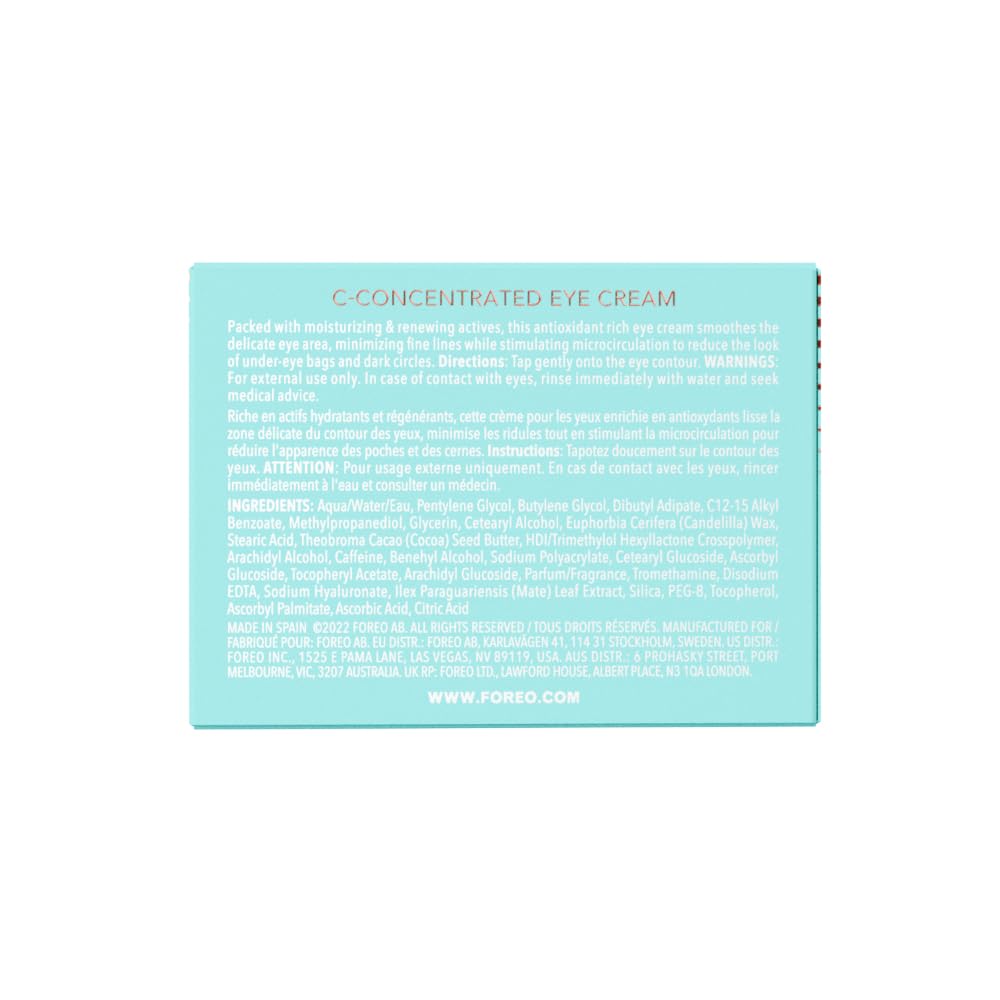 FOREO Hydrate & Brighten UFO 3 LED Set - Face Mask Skincare Device + 14 UFO Activated Masks + IRIS C-Concentrated Brightening Eye Cream, 0.5 Oz - Face Moisturiser