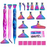 DoreenBow 21Pcs Diamond Painting Metal Tips Screw Thread Tips Diamond Painting Pen Accessories Multi