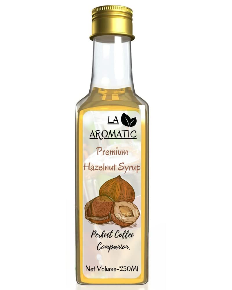 La Aromatic Blended Coffee Syrup/Rich And Authentic Taste-250ml (Hazelnut)-image-37