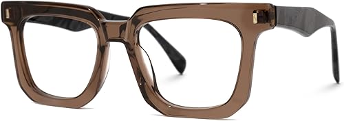 Miniatura 2 de Zeelool Coville ZJGA830292 - Marco de anteojos cuadrados de gran tamaño clásico con lente transparente sin receta para mujeres y hombres